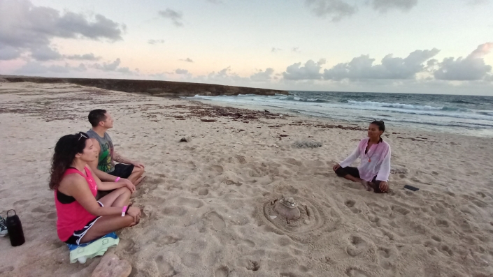 Aruba beach meditation