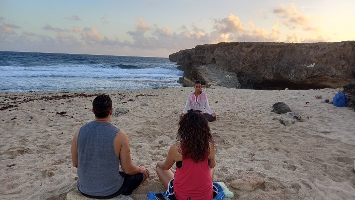 private beach meditation aruba