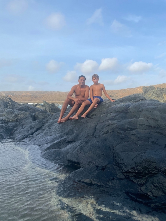 father & son conchi aruba tours