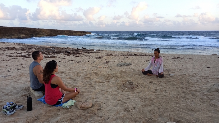 shanti beach meditation aruba tours