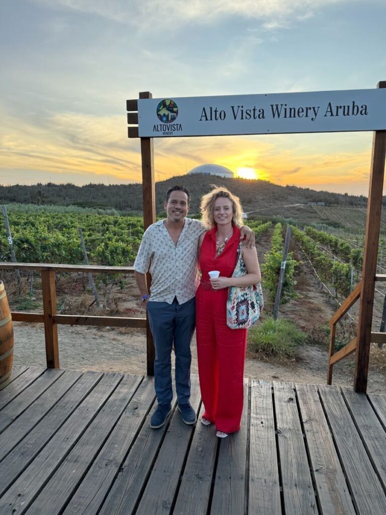 Jorge And Bianca from Aruba nature adventure in Altovista Winery